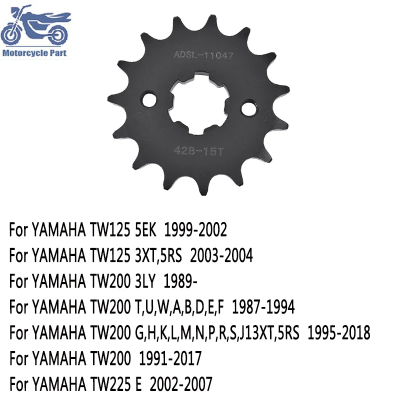 

428 Chain 14T Motorcycle Front Sprocket For Yamaha TW200 5RS 1995-2018 TW125 1999-2002 TW225E 2002-2007 TW 125 200 225 TW 200