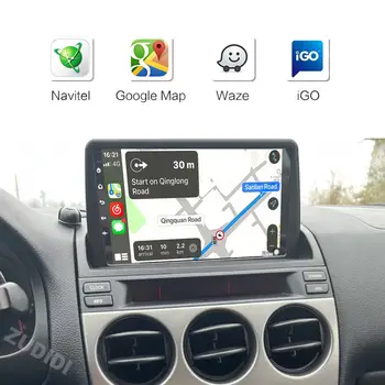 適用於馬自達6(2002-2008)的Android 16車載系統,包含車用收音機、立體聲多媒體系統、GPS導航、CarPlay、藍牙、鏡像、LinkedIn攝影機等功能。 10 最佳銷售 2003年馬自達6 - №10