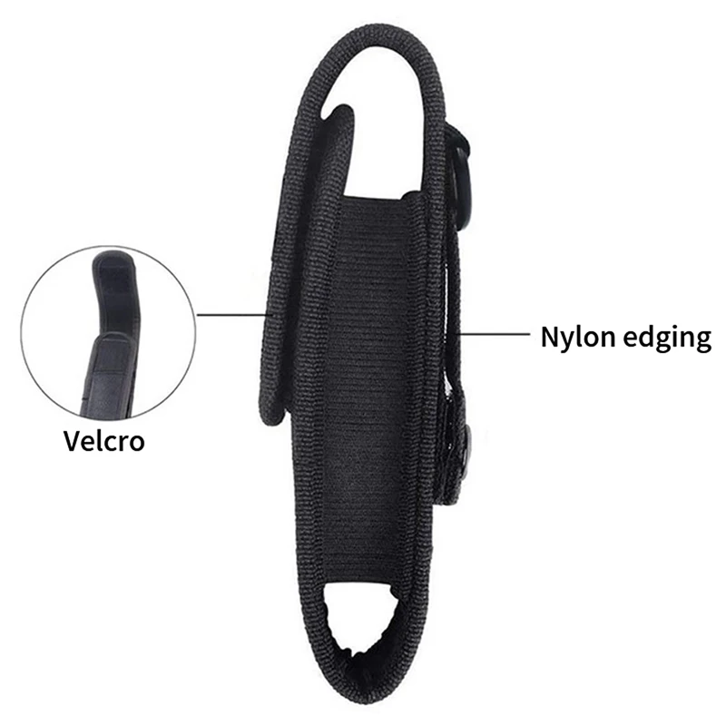 Nylon Waist Belt Hunting Bags Tactical 360 Degrees Rotatable Flashlight Pouch Outdoor Hunting Camping Hiking Multitool