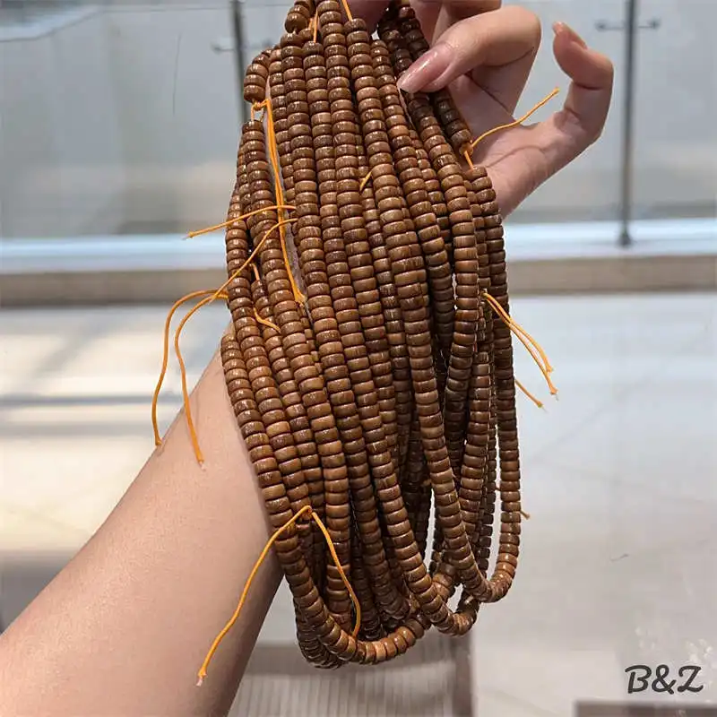 Cook'S 3X7Mm Approximately 108 Pills Bodhi Semi-Finished Long Strip Loose Beads Bracelet