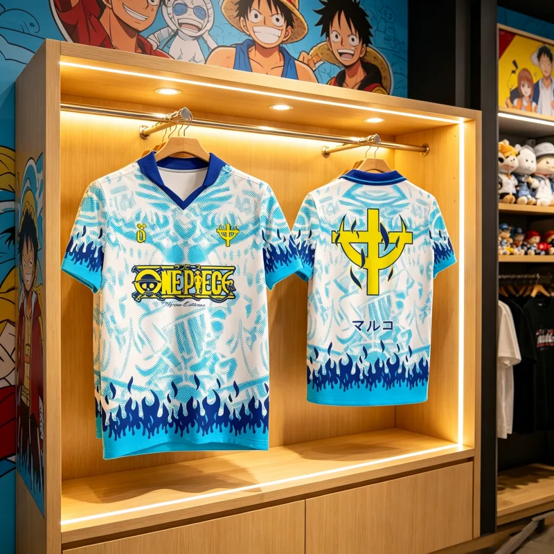 2026 New One-piece Marco The Phoenix Baseball Jersey for Daily Sports and Training, Breathable and Casual T-shirt Beach Surfing view 2