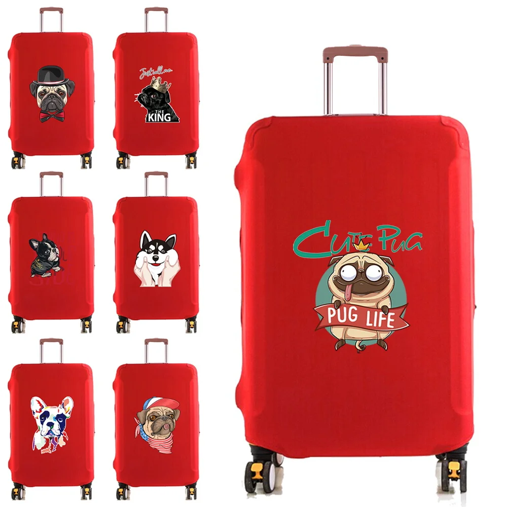 

Luggage Cover Protector Elastic Dust Case Suitcase Dust Cover Fit 18-28 Inch Trolley Baggage Travel Accessories Dog Print