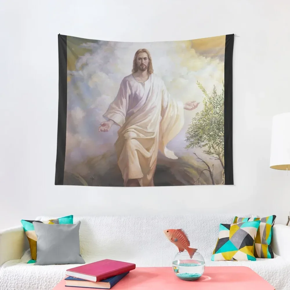 

Jesus is risen and alive Tapestry Wallpaper Bedroom Room Ornaments House Decoration Wall Carpet Tapestry