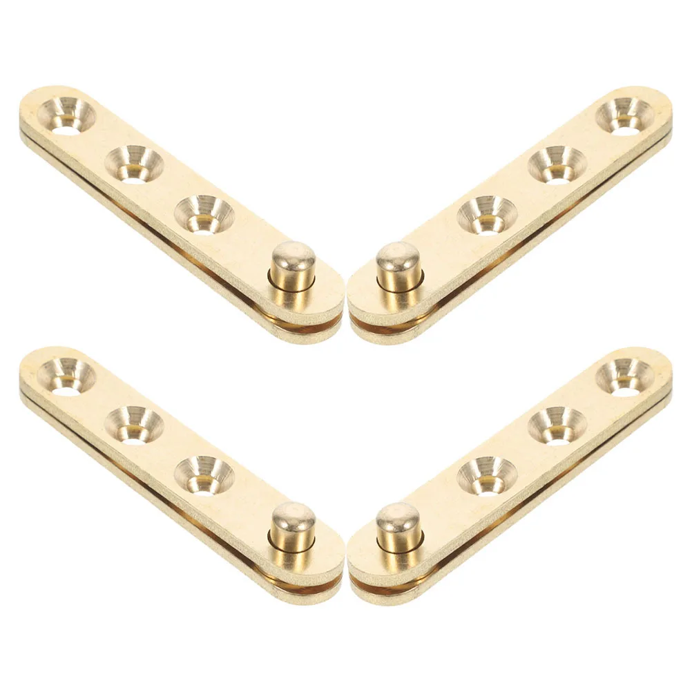 

8Pcs Door Hinges Hidden Pivot Hinge for Glass Doors Self Closing Heavy Duty Copper Finish Rotation Hinge Hardware