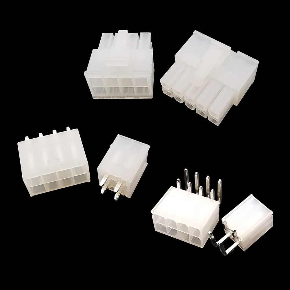5Pcs 5557/5569 Pitch 4.2mm 2x1~12Pin Male Plug Female Socket Housing Connector for PC Computer ATX Graphics Card GPU PCI-E Power
