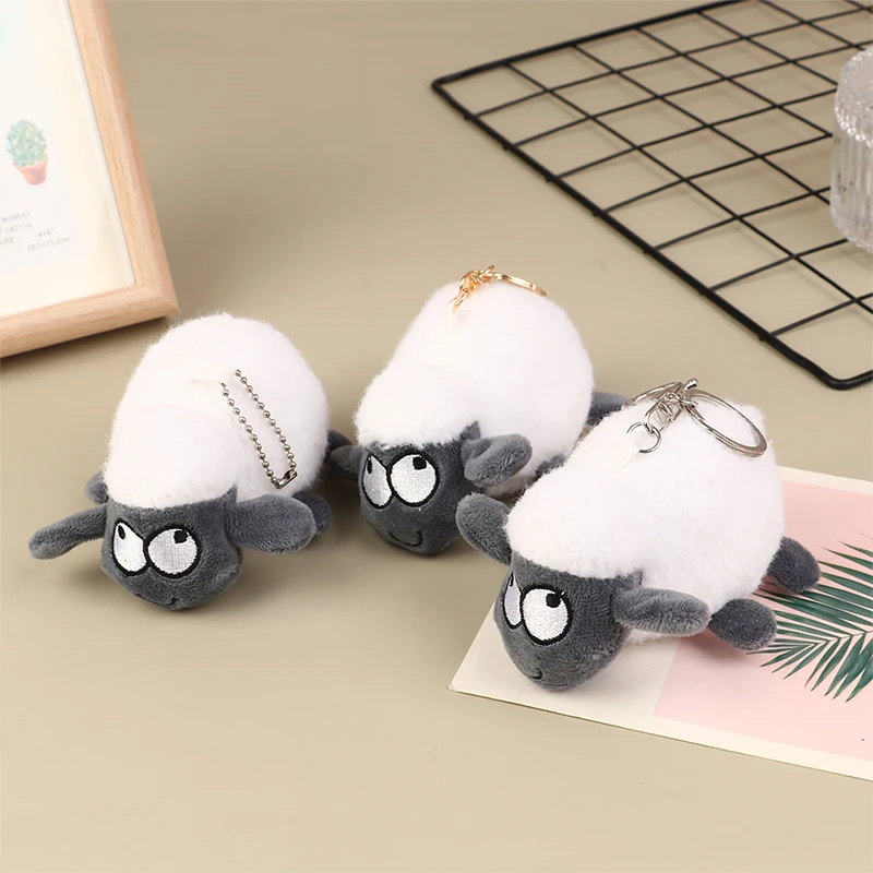 Sheep Cute Keychain Stuffed Plush Pendant Decoration Gifts for Kids Sheep Anime Keychain