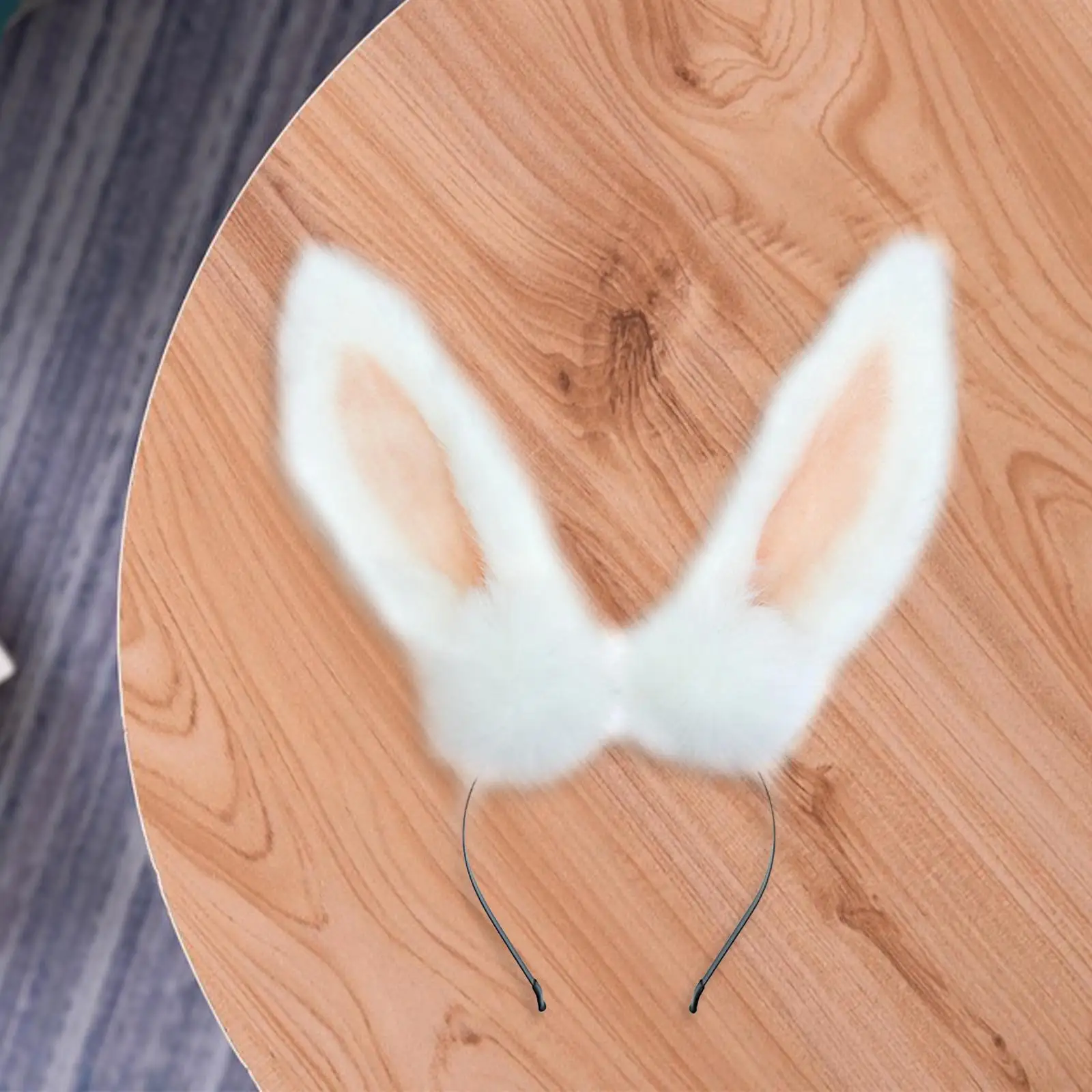 

Plush Bunny Ears Headband Cute Hairband for Women Anime Costume Accessory Cosplay Prop Hair Hoop for Birthday Role Play Carnival