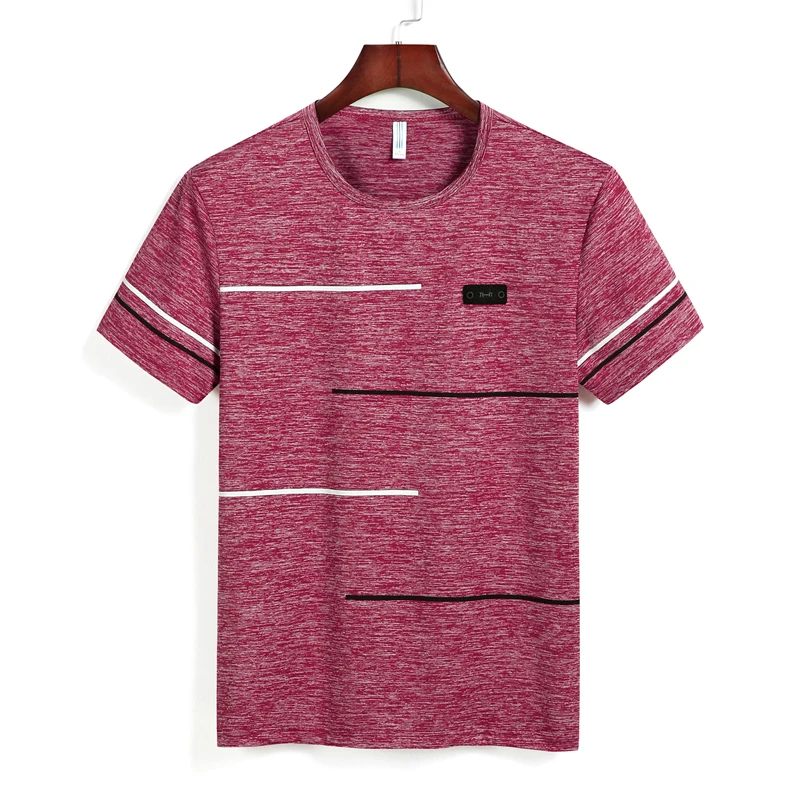 Summer T shirts Men Clothing Comfortable Breathable Short Sleeve O-Neck Top Tees Fashion Casual Clothes Plus Size 7XL 8XL 9XL