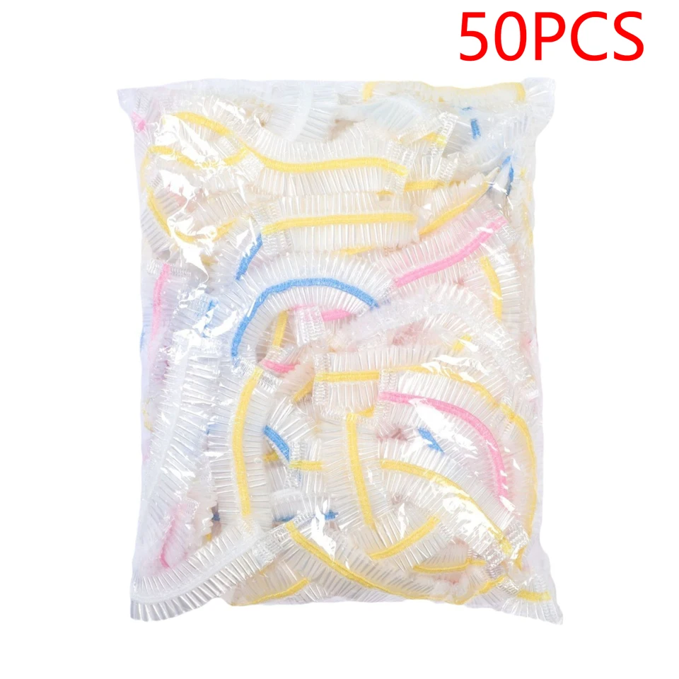 Disposable Food Cover Fresh-keeping Food Cover Plastic Colorful Elastic Wrap Lid Plate Kitchen Packaging Bags Storage Bag, image 8