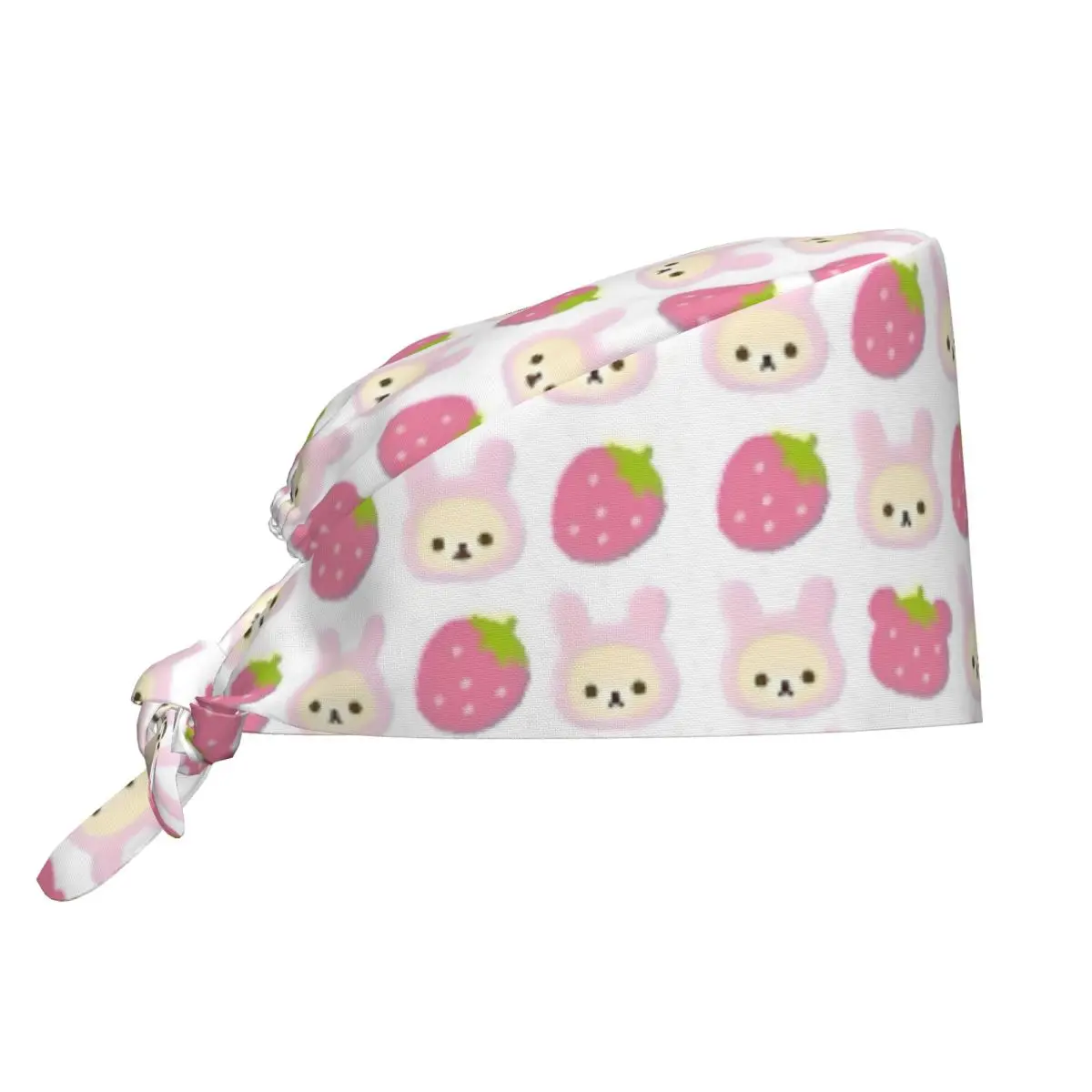 

Rilakkuma скрабы шляпы винтажные клубничные мультяшные операторы для кормления хирургические шапки унисекс стиль лабораторный доктор спа рабочие шапки шляпа