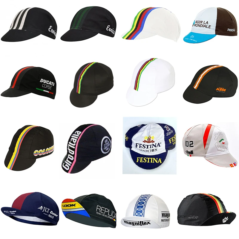 Casquettes de cyclisme rétro, chapeau de vélo, taille unique