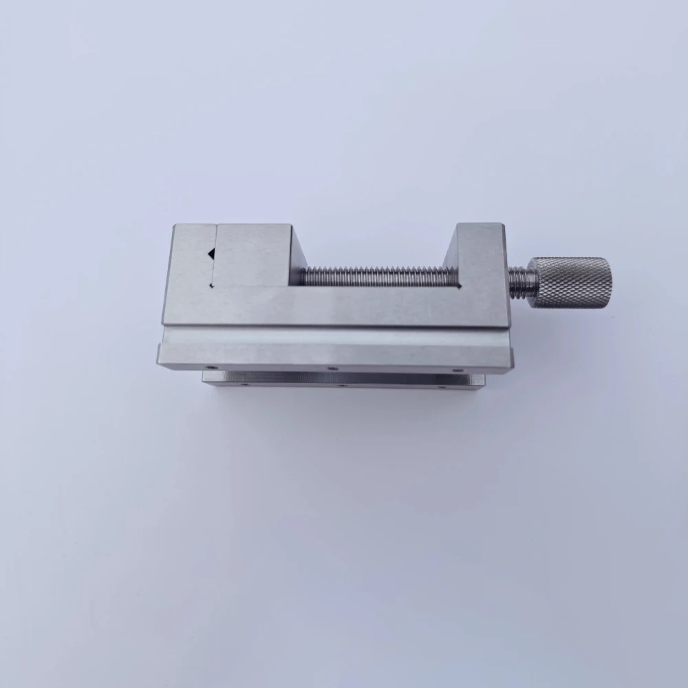 304 Stainless Steel Mini Flat Nose Vise – Small Bench Vise for Electronics, Hardware, Watch Repair & Medical Device Assembly