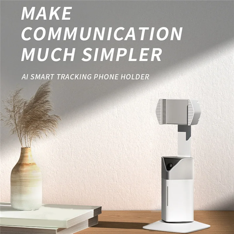 ABFM-AI 360° Rotation Auto Tracking Smartphone Holder Tripod Gesture Control Gimbal Stabilizer For Live Vlogging