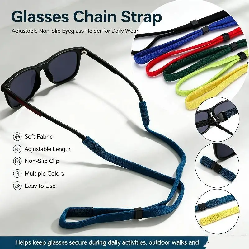 5Pcs Water Sports Floating Sunglasses Chain Anti Slip String Glasses Rope Band Cord Holder Goggle Eyeglasses Strap