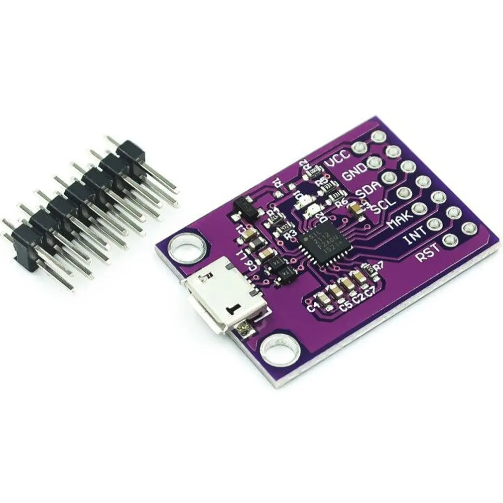 USB to I2C Communication Module CJMCU-2112 CP2112 Evaluation Kit for the CCS811 Debug Board Purple Color Dropshipping Wholesale