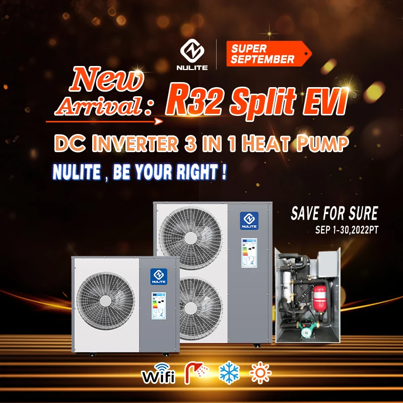 2025 Nieuwe Erp Ce Wifi Hoge Efficiëntie Mini Split Radiator Vloerverwarming 10kw R32 Evi Warmtepomp