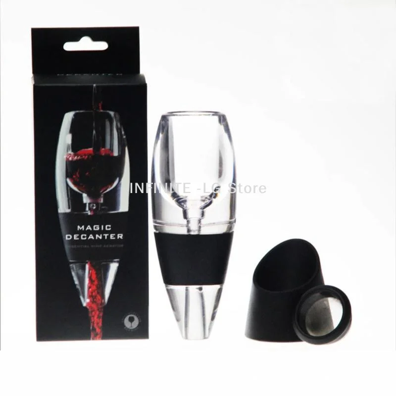 1 Set Red Wine Whisky Aerator Dispenser For Bar Party Kitchen Wine Decanter Pourer With Filter And Base Quick Sobering