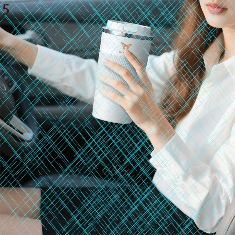 Taza de café Thermo Cafe, termo para coche, taza térmica de viaje a prueba de fugas de 0,5l para Seat Cupra Raval Born Leon Formentor Ateca Terramar