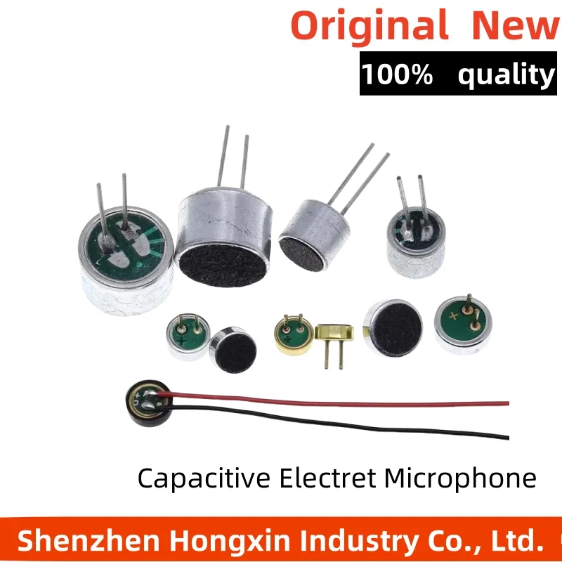 

10pcs with Pin 6 * 5/9 * 7/4.5/4.2 * 2.2mm Mic Head Capacitive Electret Microphone Pickup Microphone