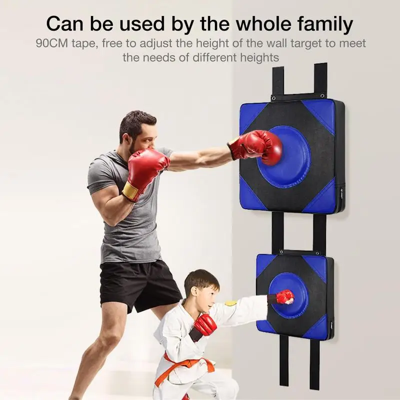 Wall Punching Pad For Boxing Wall Focus Target Foam Boxing Fighter Fitness Wall Punch Bag Height Adjustable Leather And High