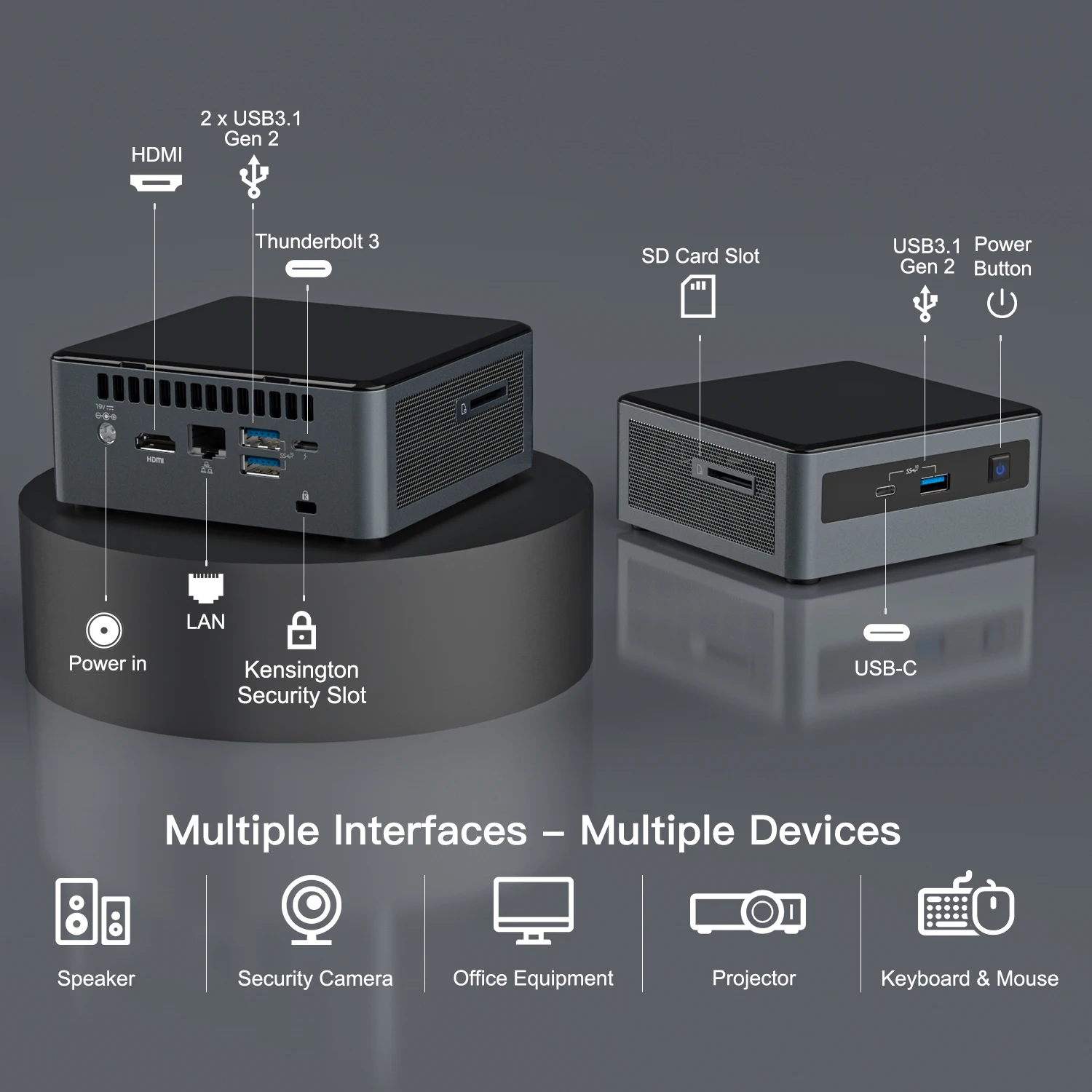 Gaming Mini Pc Computer Intel NUC10i5FNHN Mini PC Windows 10 4K Office Gaming Desktop Computer