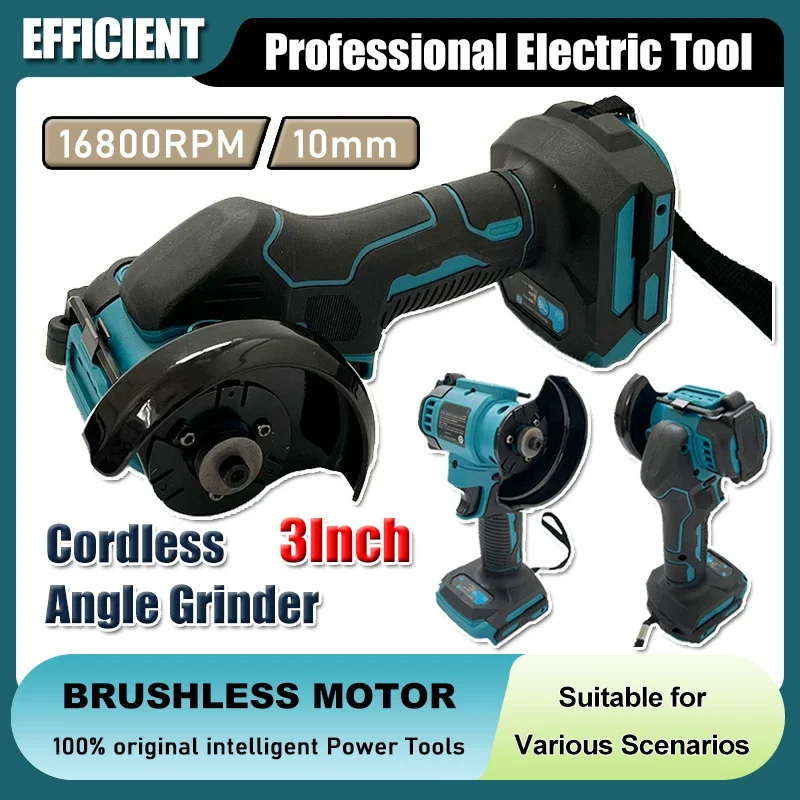 

Cordless 3 Inch Angle Grinder Electirc CUT OFF Tool Cutting Circular Saw Power Tool For Makita 18V Battery