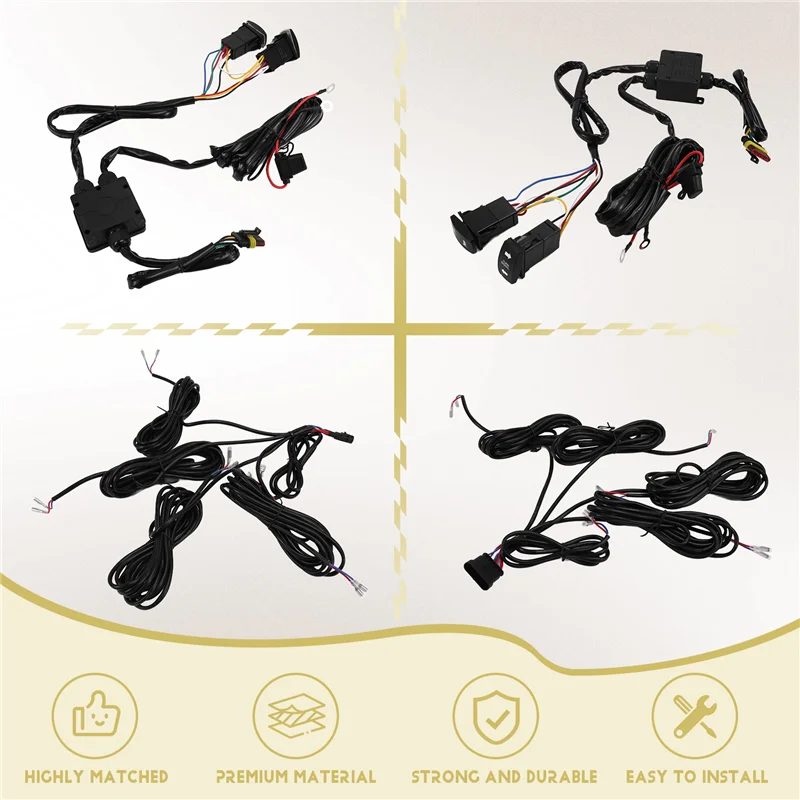 

UTV Turn Signal Kit,UTV ATV Street Legals Turn Signals, 110D Horn, Plug And Play Signal Light Kit,Horn Turn Signal