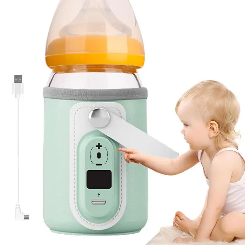 Baby Bottle Warmer Cover Wireless Milk Heat Keeper Adjustable Baby Bottle Heating Tool For Camping Car Travel And Home