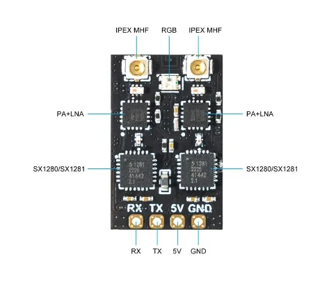 BETAFPV SuperD ELRS 2,4G/915MHz receptor de diversidad Faraway Traveler Dron FPV Drones de largo alcance piezas de bricolaje