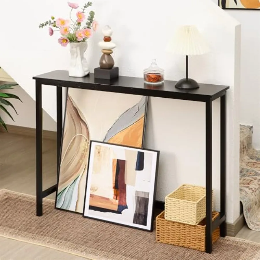 Bamboo Narrow Console Table 39.4