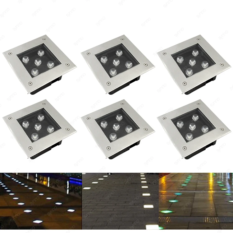 

Нержавеющая сталь IP65 мини-размер водонепроницаемый квадратный подземный палубный светильник для ходьбы подземные фонари для дорожного маркера