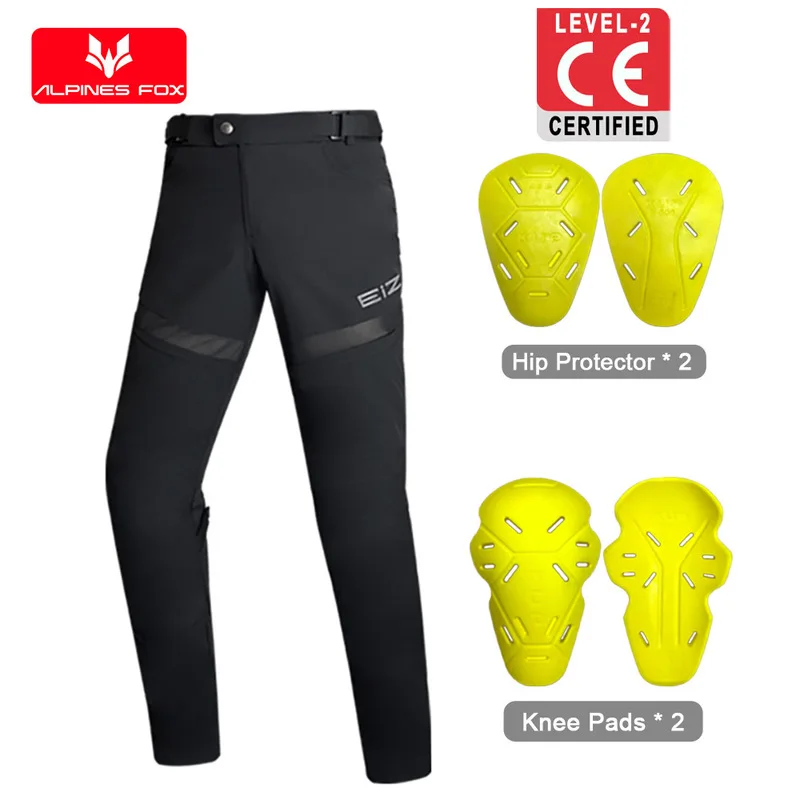 

Мотоциклетные брюки Eiz с сертификацией CE Level 2, дышащие, с защитными наколенниками и защитой бедер, для мужчин и женщин, всесезонные, летние, с хорошей вентиляцией.