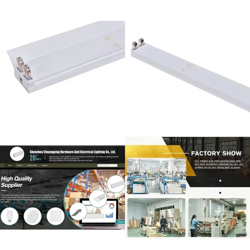 G13 Bracket for Single and Double T8 LED Fluorescent Tube Lamp 2ft 3ft 4ft 5ft Lighting Fixture