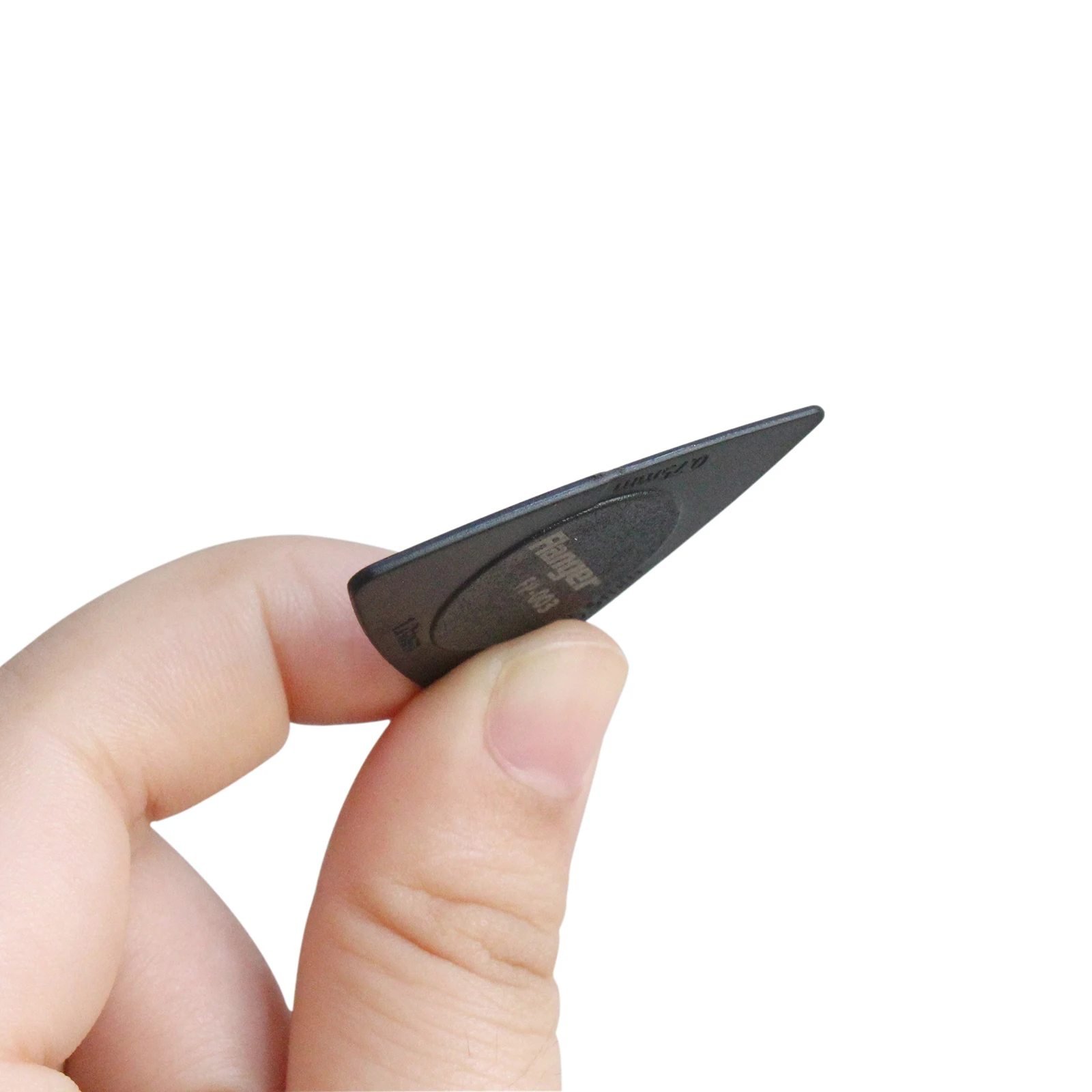 3 Kalınlık 1 ABS Gitar Seçtikleri, 0.5 /0.75 /1.0mm Akustik Elektro Gitar Kürek Siyah ve Beyaz Renk isteğe bağlı Gitar Araçları