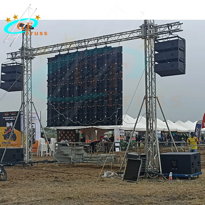 Sistema de Treliça para Suporte de Telas LED e Cenários de Palco