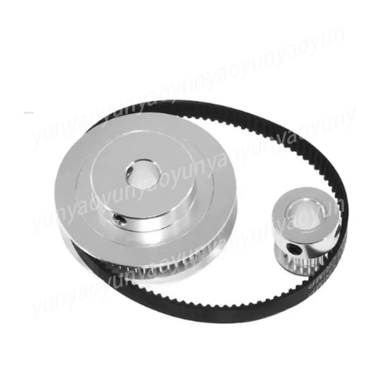 1:3 Reduction Pulley Set, 20T 60T Timing Pulley with 6mm Belt, 5mm Bore 200mm Length