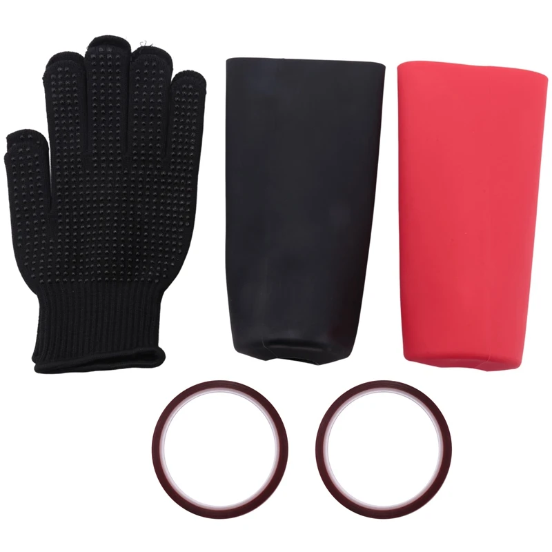 2 Pcs Sublimation Silicone Tumbler Wrap 20 Oz, 2 Pcs Glove And 2 Pcs Transfer Tapes For DIY Cup Glass Blank Sublimation