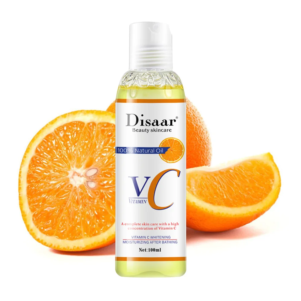 Dissar 100% aceite corporal puro de vitamina C, aceite esencial de masaje blanqueador para suministro de Spa para todas las partes del cuerpo