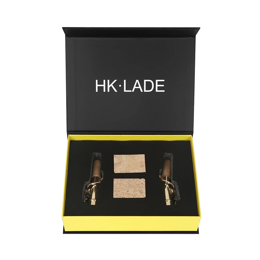 HK-LADE سوبرانو مستقيم الرقبة الساكسفون عازمة الرقبة النحاس HK-3 الساكسفون المعبرة مع شفرة الفلين عالية الجودة هدية صندوق ساكس جزء