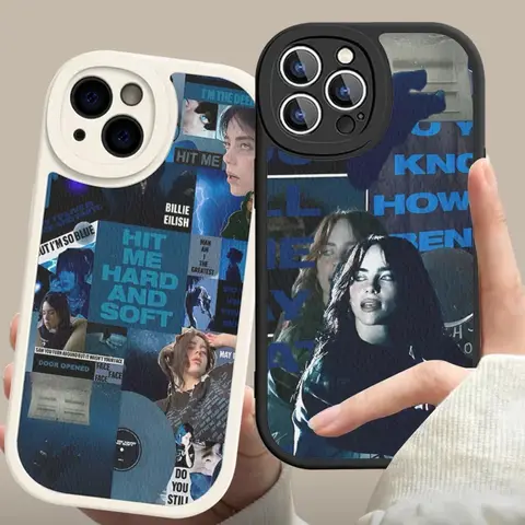 Hit Me Hard And Soft B-BillieS Phone Case Hard Leather For IPhone 15 14 13 12 Mini 11 14 Pro Max Xs X Xr 7 8 Plus Fundas