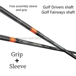 Gloednieuwe Golf Shaft TENSEI Pro Oranje 1K Golf Drivers Shaft Houten Shaft SR/R/S Flex Graphite Shaft Gratis montage mouw en grip