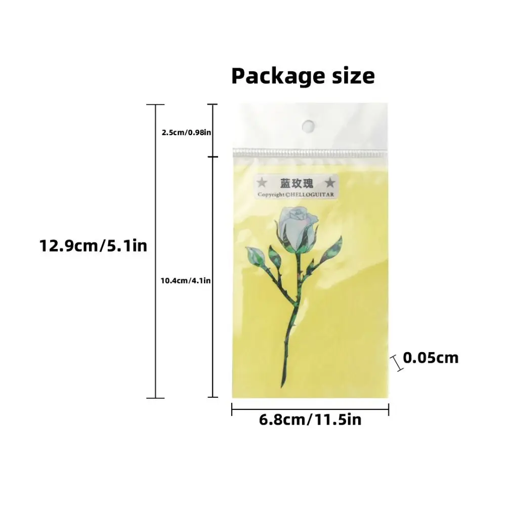 참신 기타 헤드 스티커 PVC DIY 기타 패널 스티커 개인화 인레이 스티커 기타 헤드 스톡 데칼 일렉트릭 기타