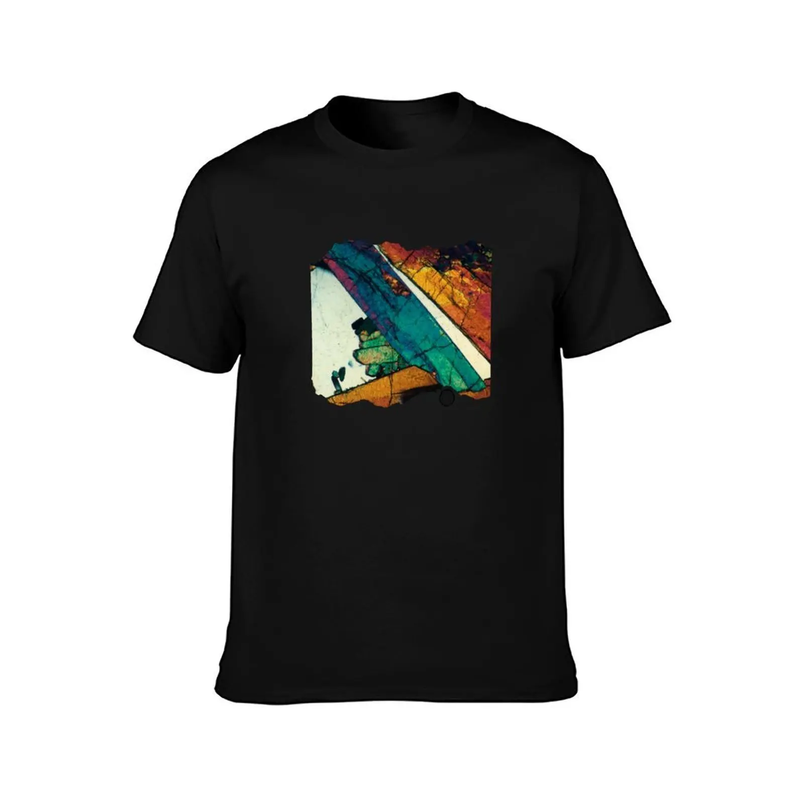 Geological thin section photography, magnified view of Epidote Blades in Quartz T-Shirt