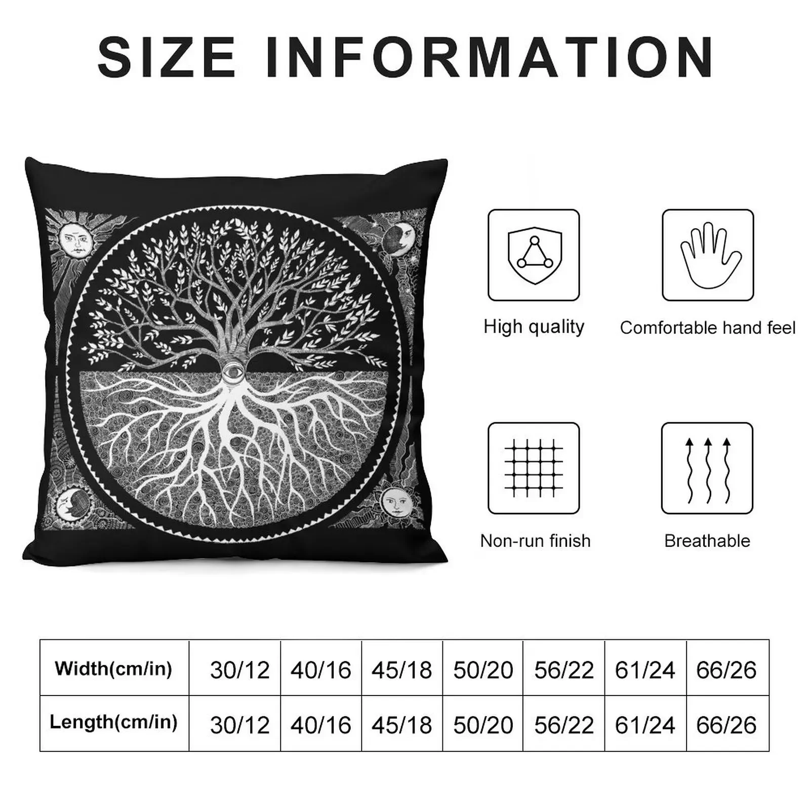 Druid Tree of LIfe Throw Pillow Throw Pillow Elastic Cover For Sofa Anime pillow