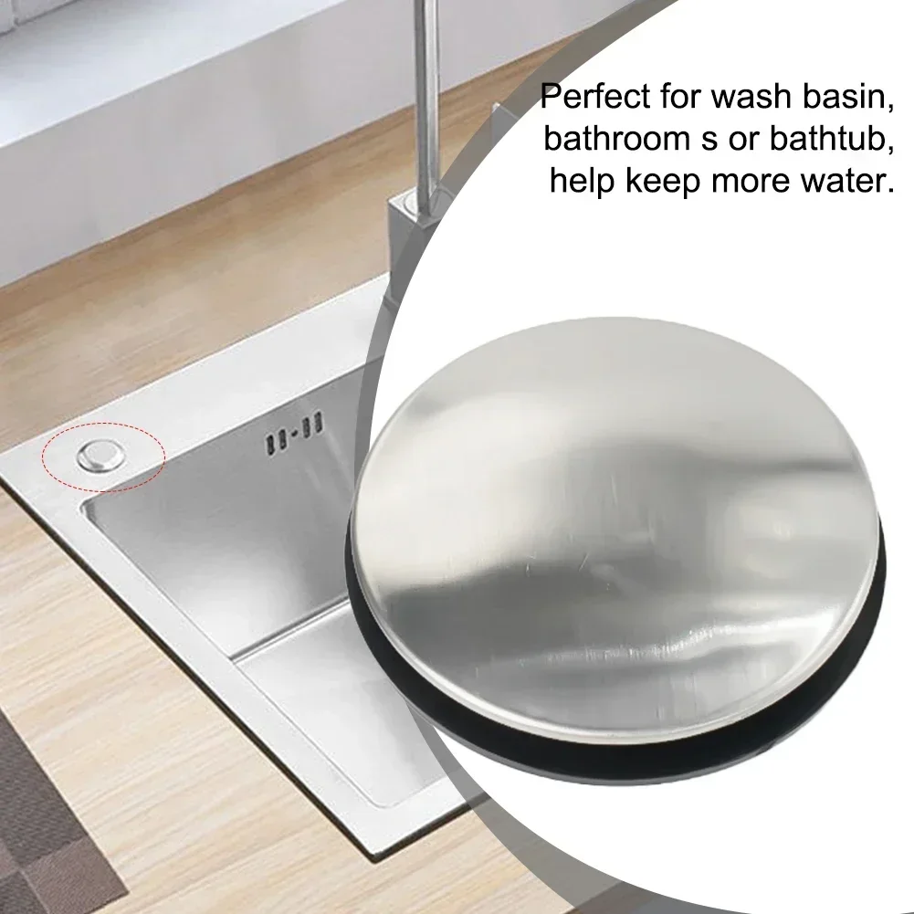 Blanking Plug Sink Cover Accessory For Hole 28~40mm Kitchen Tool Set Silver Sink Tap Hole Stainless Steel Durable