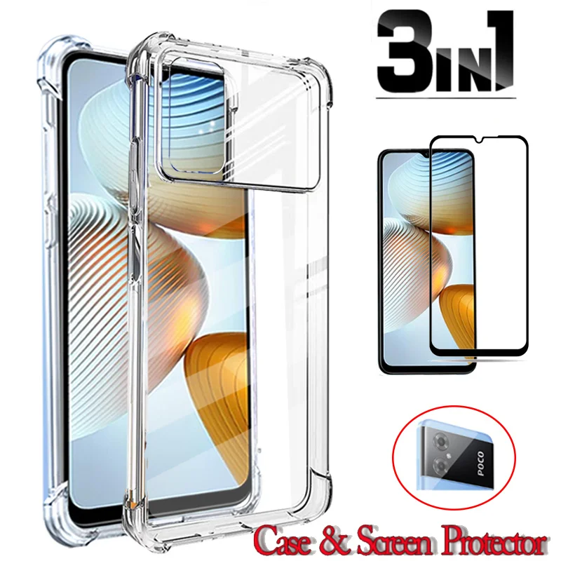 

Capa,Poco M4 Clear Case for Xiaomi Poco M4 5G Silicon Gel Cover Shock Poco M 4 5G Bumper Cases Poco M4 M3 X4 X3 Pro Poco X4 X3 F3 F4 GT Poko M4 accesorios PocoM4