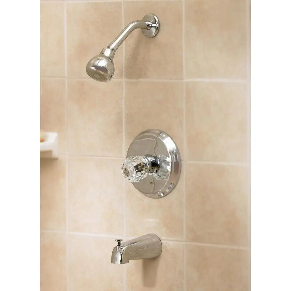 Essentials One Handle Tub and Shower Faucet Chrome