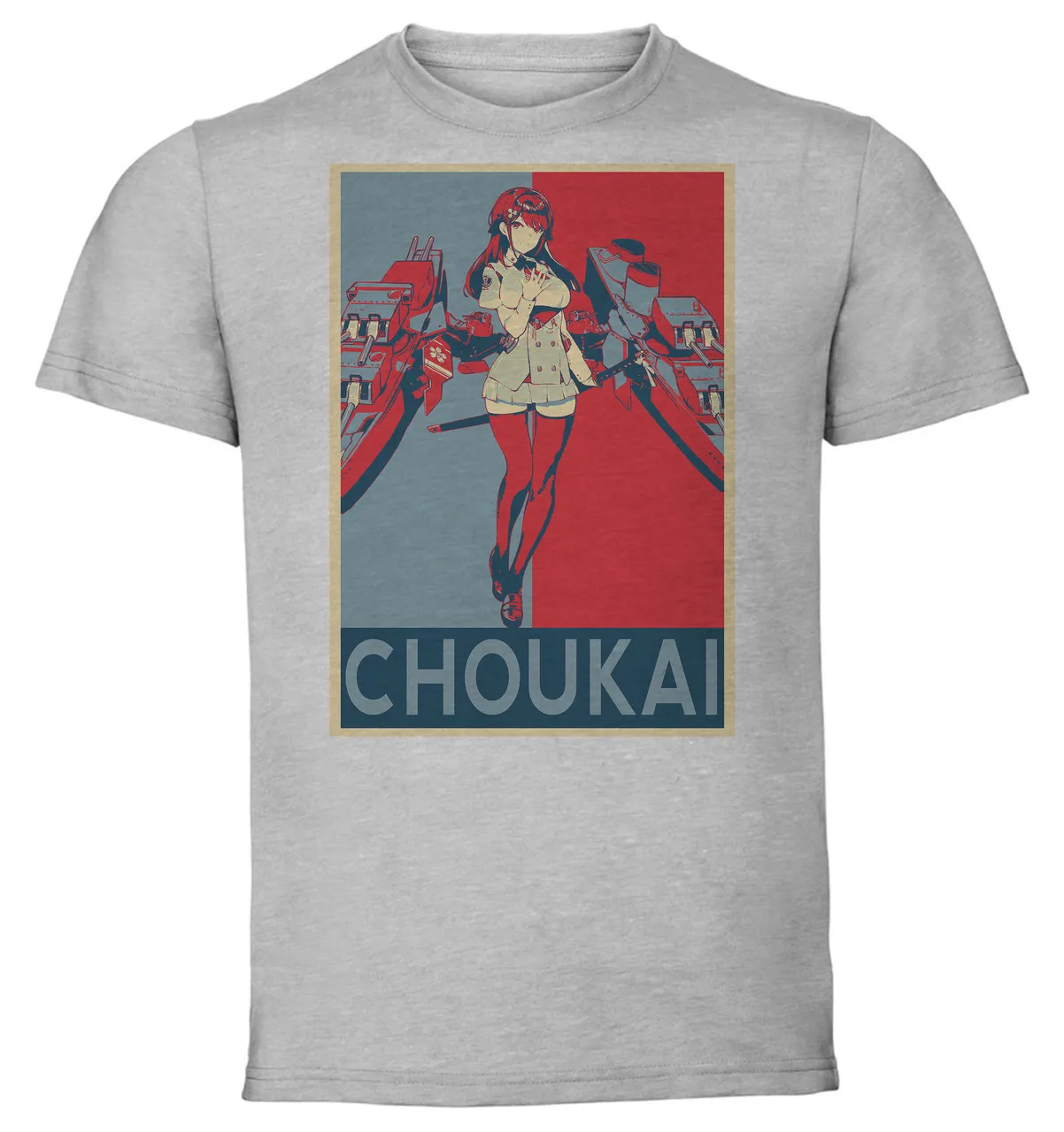 

T-Shirt Unisex - Grey - Propaganda - Azur Lane Choukai