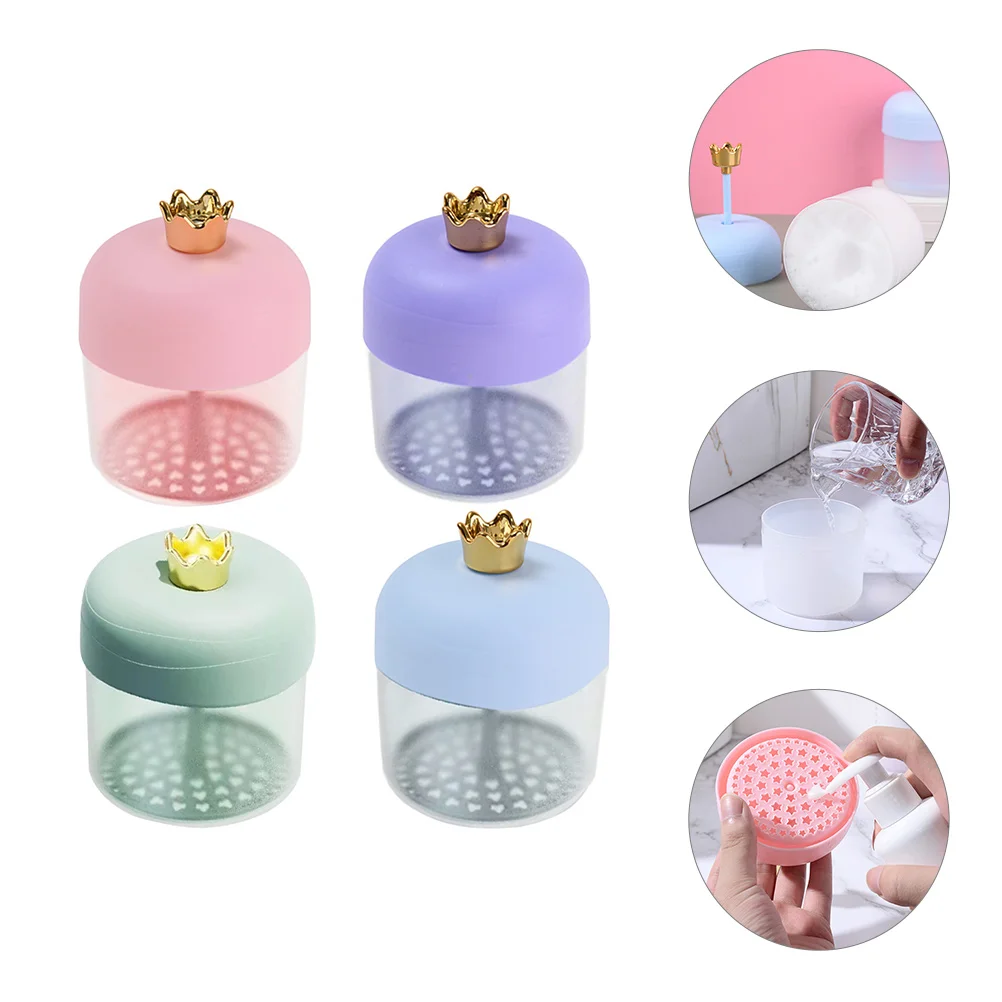4pcs Facial Maker Bubbler Cleanser เครื่องมือสําหรับผู้หญิง Lady Foam Maker ถ้วย Nourishing Moisturizing Skin Care Foamer อุปกรณ์