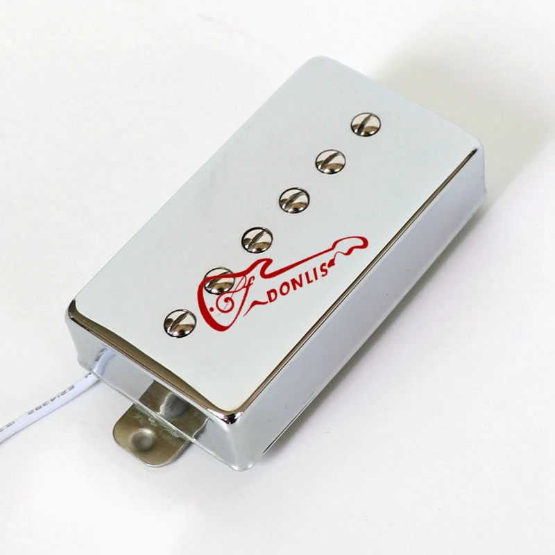 Donlis P90 Style Humbucker Size Alnico Magnet LP جيتار لاقط مع غطاء فضي من النيكل ولوح أساسي